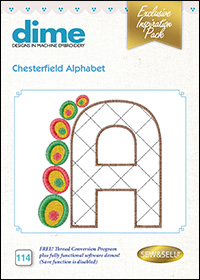 DIME Inspiration Designs - Chesterfield Alphabet