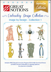 Great Notions Embroidery Designs - Image by Design – Collection 1