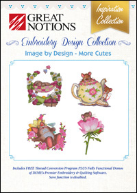 Great Notions Embroidery Designs - Image by Design – More Cutes