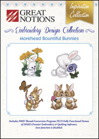 Great Notions Embroidery Designs - Morehead Bountiful Bunnies