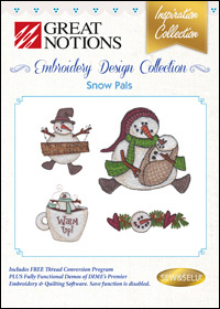 Great Notions Embroidery Designs - Snow Pals