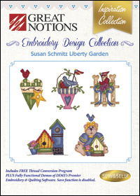 Great Notions Embroidery Designs - Susan Schmitz Liberty Garden
