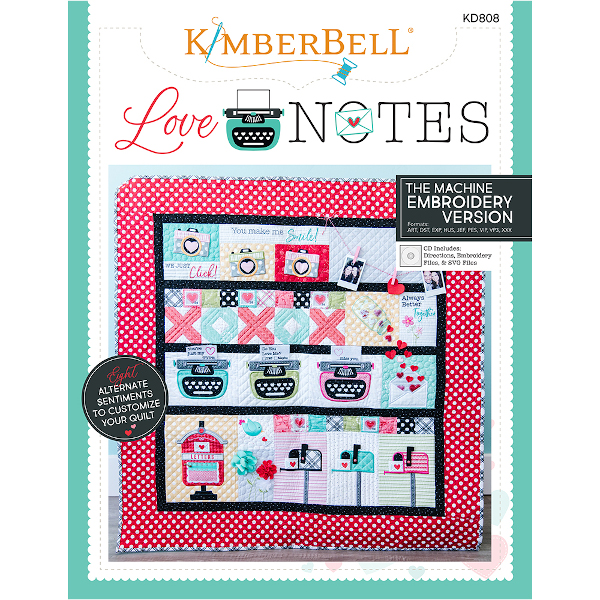 KIMBERBELL DESIGNS - LOVE NOTES, MACHINE EMBROIDERY