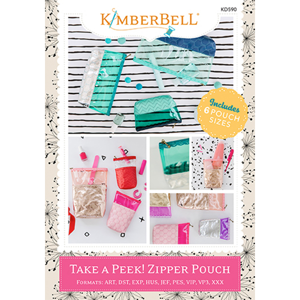 Kimberbell Designs - Take a Peek! Zipper Pouch